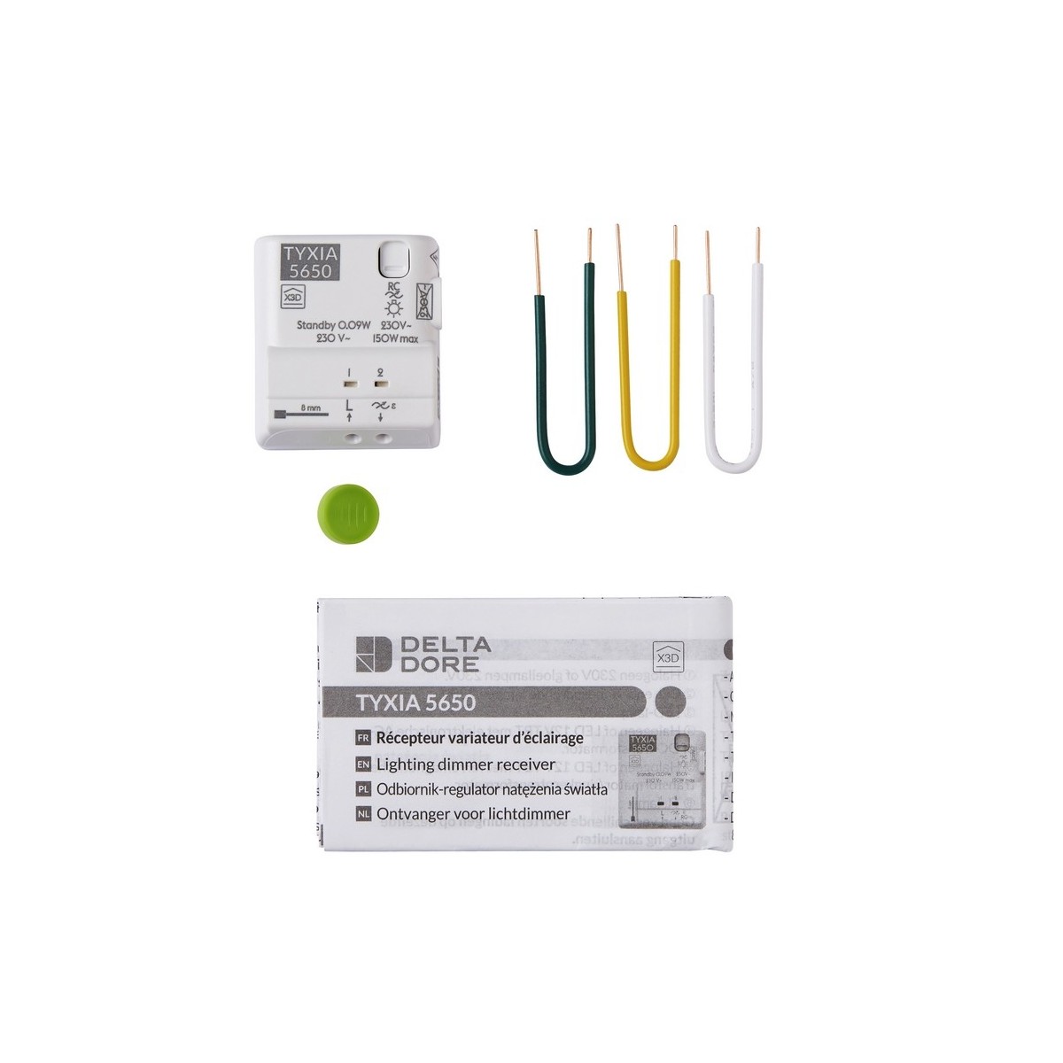 TYXIA 5650 RECEPTEUR X3D ECLAIRAGE VARIATION SANS NEUTRE DELTA DORE - 6351414 