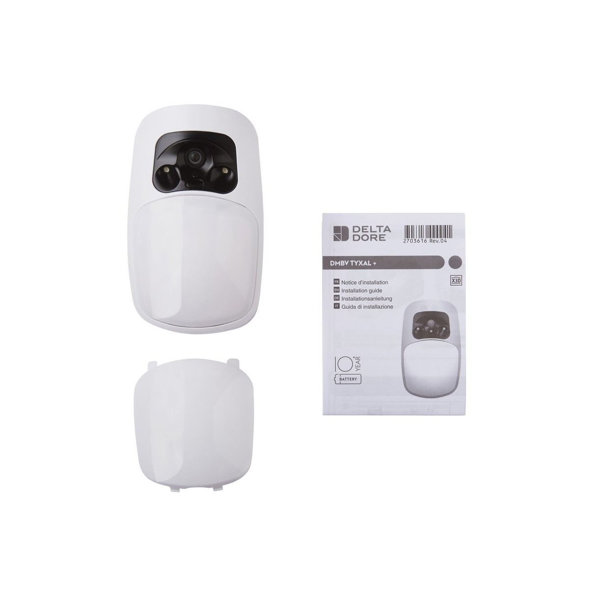 Détecteur de mouvement bi-lentille VIDEO Radio - DMBV TYXAL+ Delta Dore 6412287 