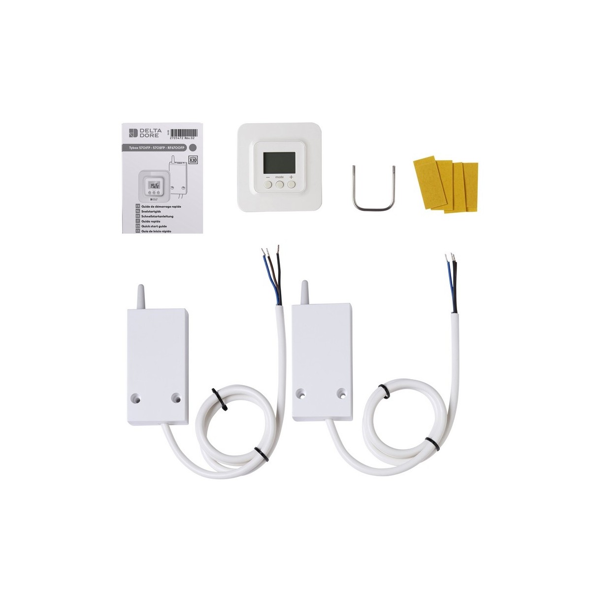 Tybox 5702 FP | Thermostat radio fil pilote pour 2 radiateurs FP-Delta Dore 6050675 