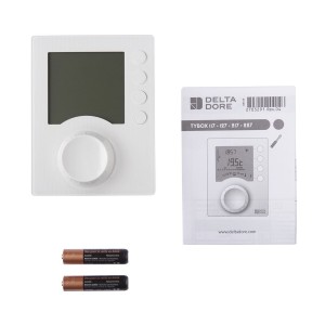 Thermostat programmable avec 2 niveaux de consigne TYBOX 117 - 6053005 DELTADORE 