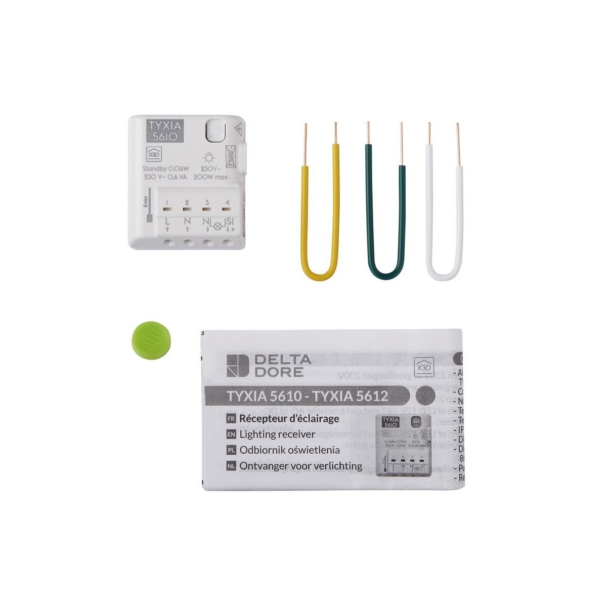 Equipement sans fil pour éclairage connecté ou interrupteur connecté TYXIA 5610 DELTADORE - 6351400 