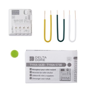 TYXIA 5730 récepteurX3D pour volet roulant jusqu'à 2A (+/- 80Nm) DELTA DORE - 6351402 