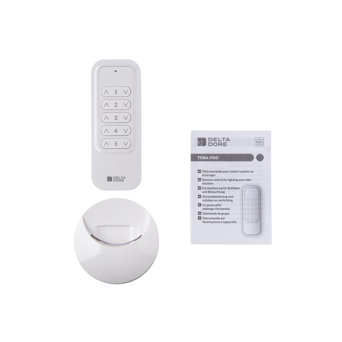 TYXIA 1700 - Télécommandes pour volets roulants et éclairages 5 canaux - DELTADORE 6351403 