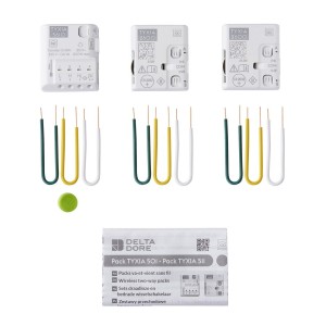 Pack TYXIA 511 créer un circuit d'éclairage va-et-vient sans fil sans neutre - DELTA DORE 6351408 