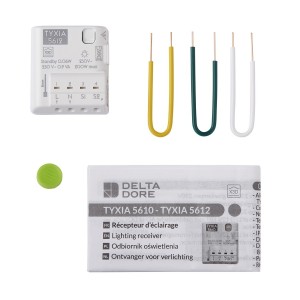 TYXIA 5612 RÉCEPTEUR X3D ÉCLAIRAGE 2 VOIES MARCHE/ARRÊT DELTA DORE - 6351906 