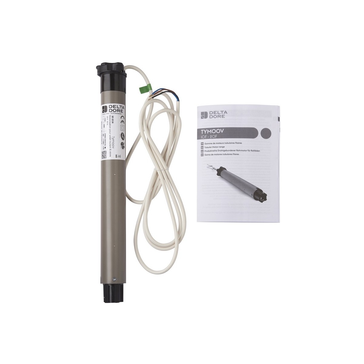 Tymoov 10RP2 - Moteur de volet roulant silencieux 10 Nm radio X3D performance - DeltaDore 6357020 