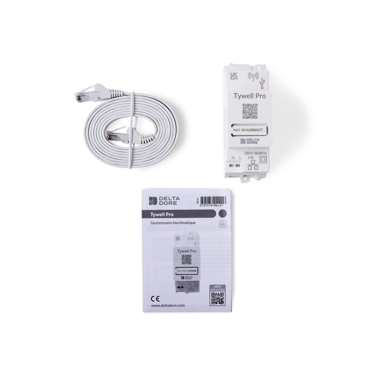 Tywell Pro | Box modulaire pour gestion bioclimatique des occultants-Delta Dore 6702000 