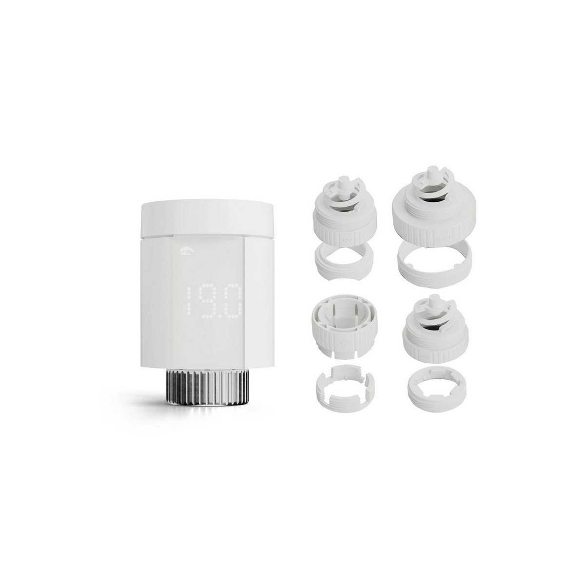 Smart TRV Adapt | Pack Adapt tête thermostatique intelligente M30 x 1,5 - Delta Dore 6050686 