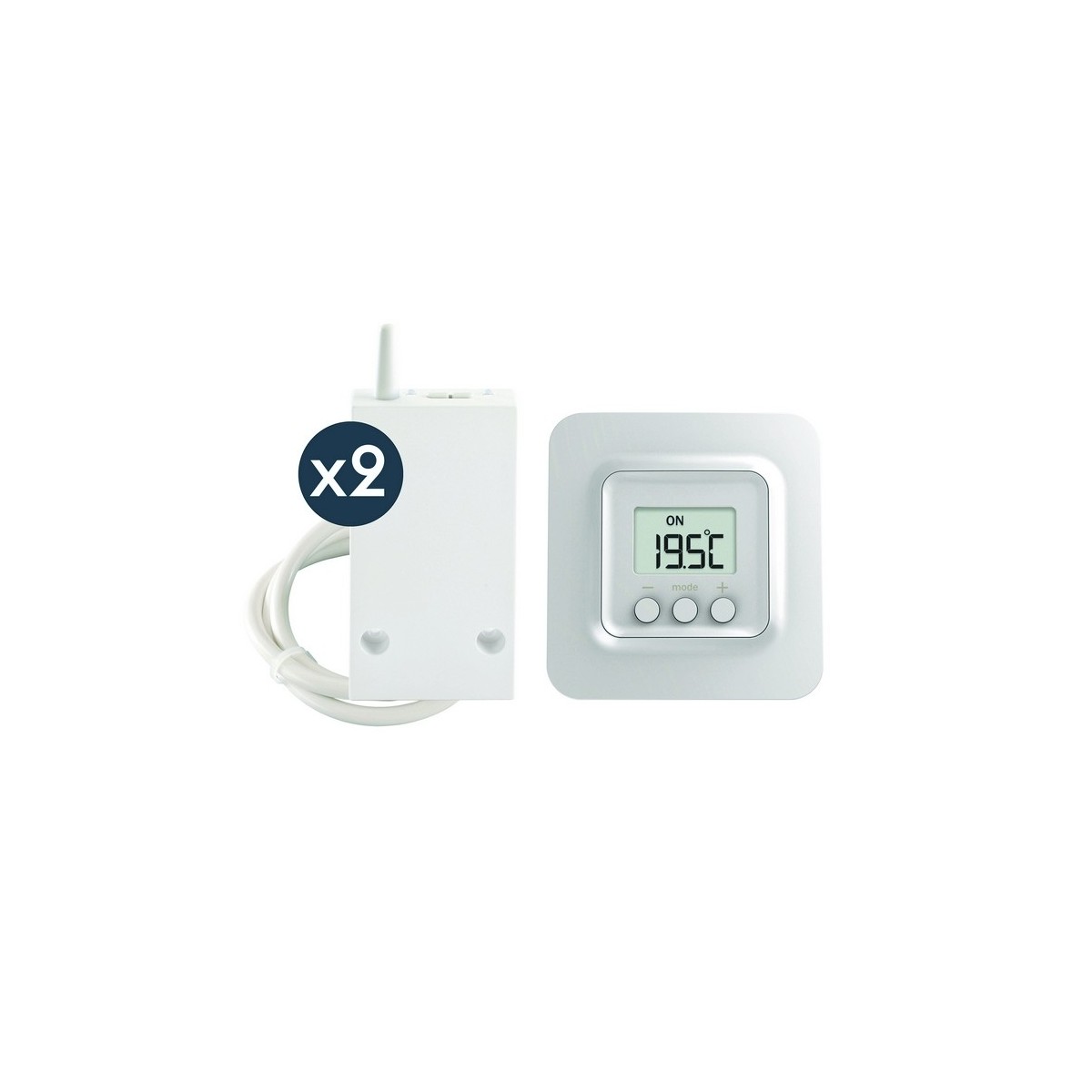 Tybox 5702 FP | Thermostat radio fil pilote pour 2 radiateurs FP-Delta Dore 6050675 