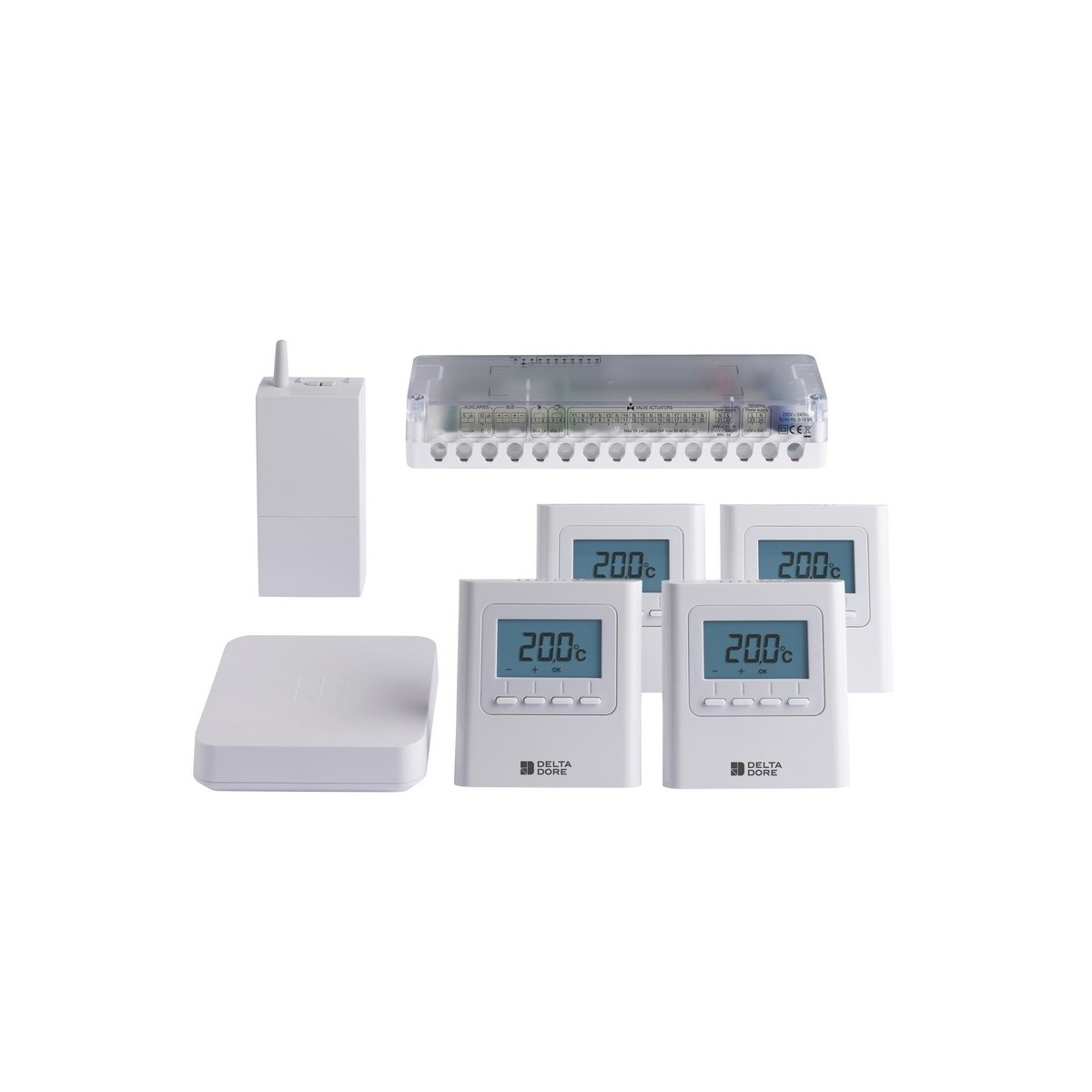 Pack Delta 8000 Connecté Pack de programmation et régulation 4 zones - DELTADORE 6053069 