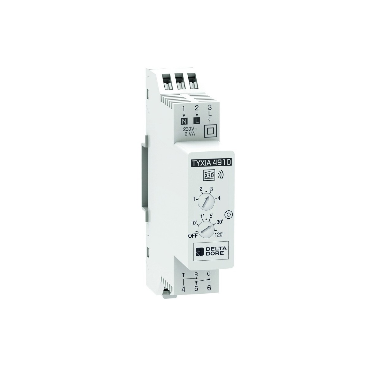 Récepteur modulaire radio 1 voie éclairage ON/OFF Minuterie Tyxia 4910 - DELTADORE  6351386 