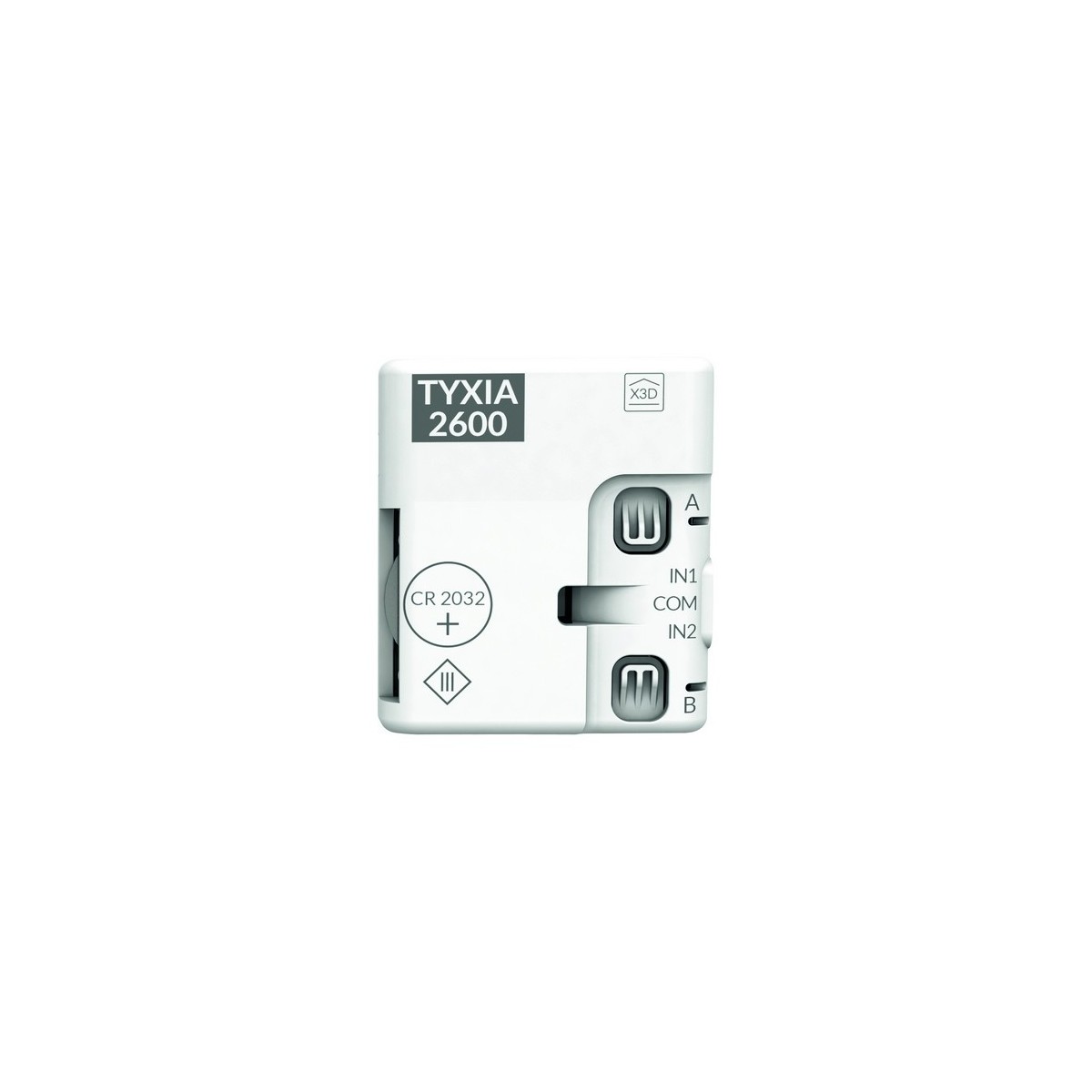 Émetteur nanomodule à pile 2 voies radio multifonction Tyxia 2600 - Delta Dore 6351399 