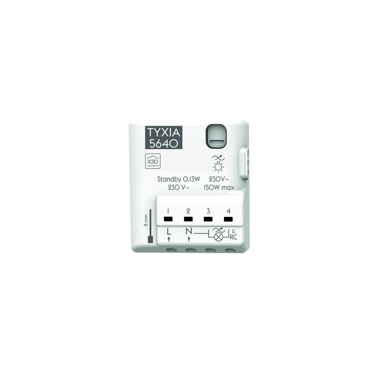 TYXIA 5640 RECEPTEUR X3D ECLAIRAGE VARIATION PHASE/ NEUTRE DELTA DORE - 6351413 