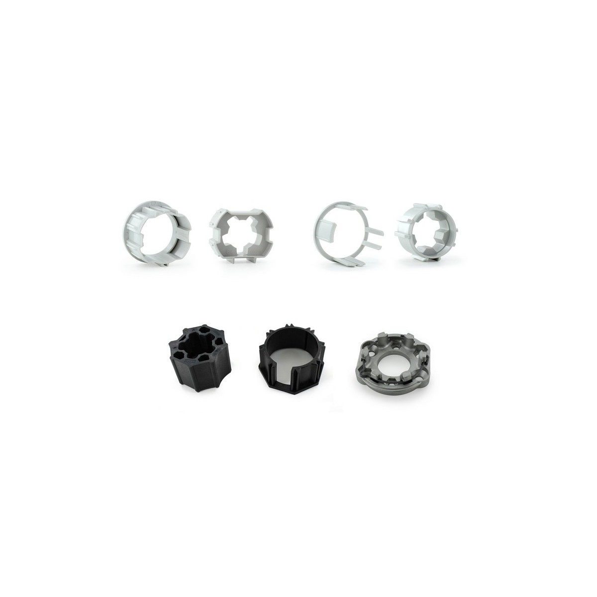 Pack adaptateurs supports | Pack d'accessoires mécaniques pour moteur tubulaire -Delta Dore 6357053 