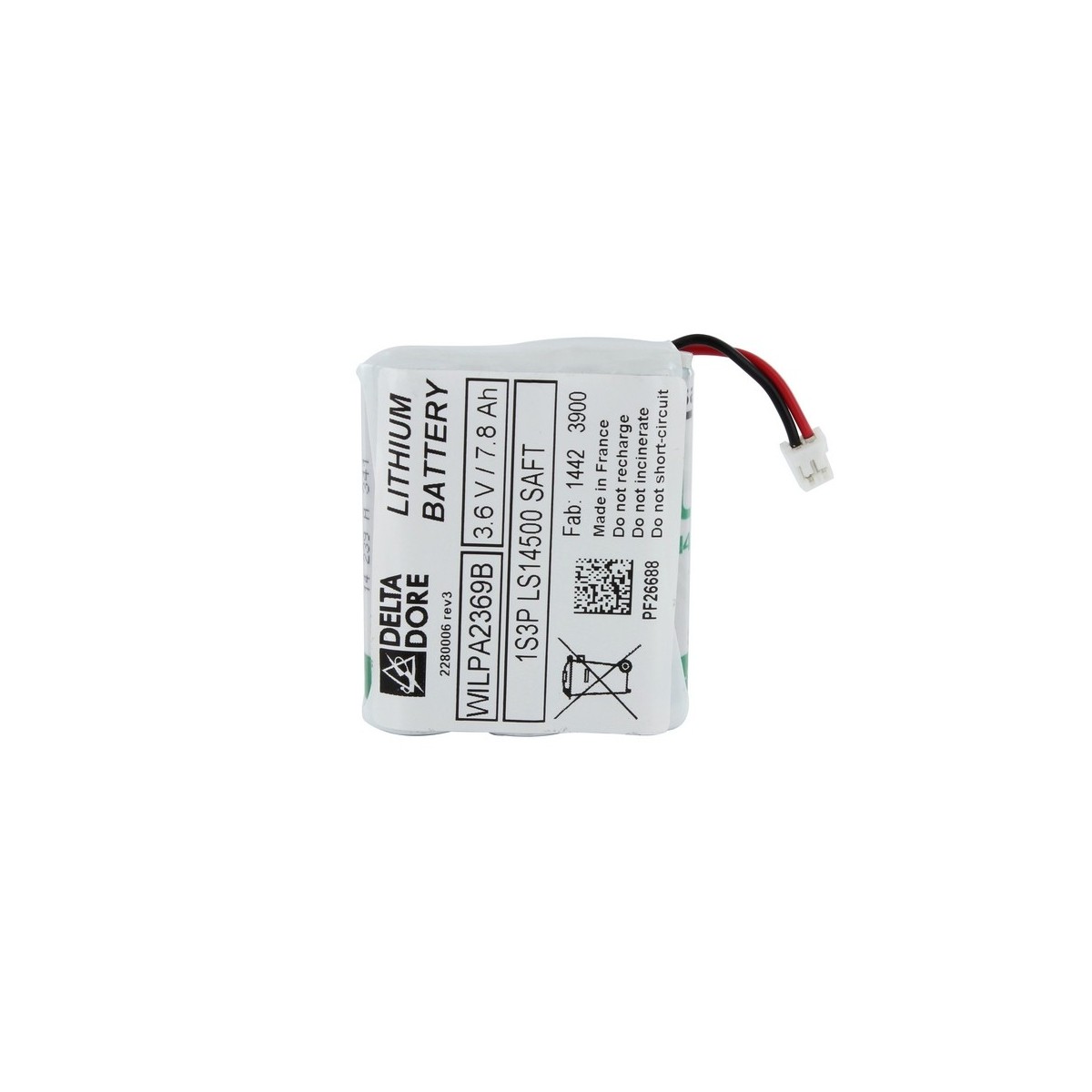 Bloc pile pour clavier tactile clt 8000 tyxal + DELTA DORE - 6416223 