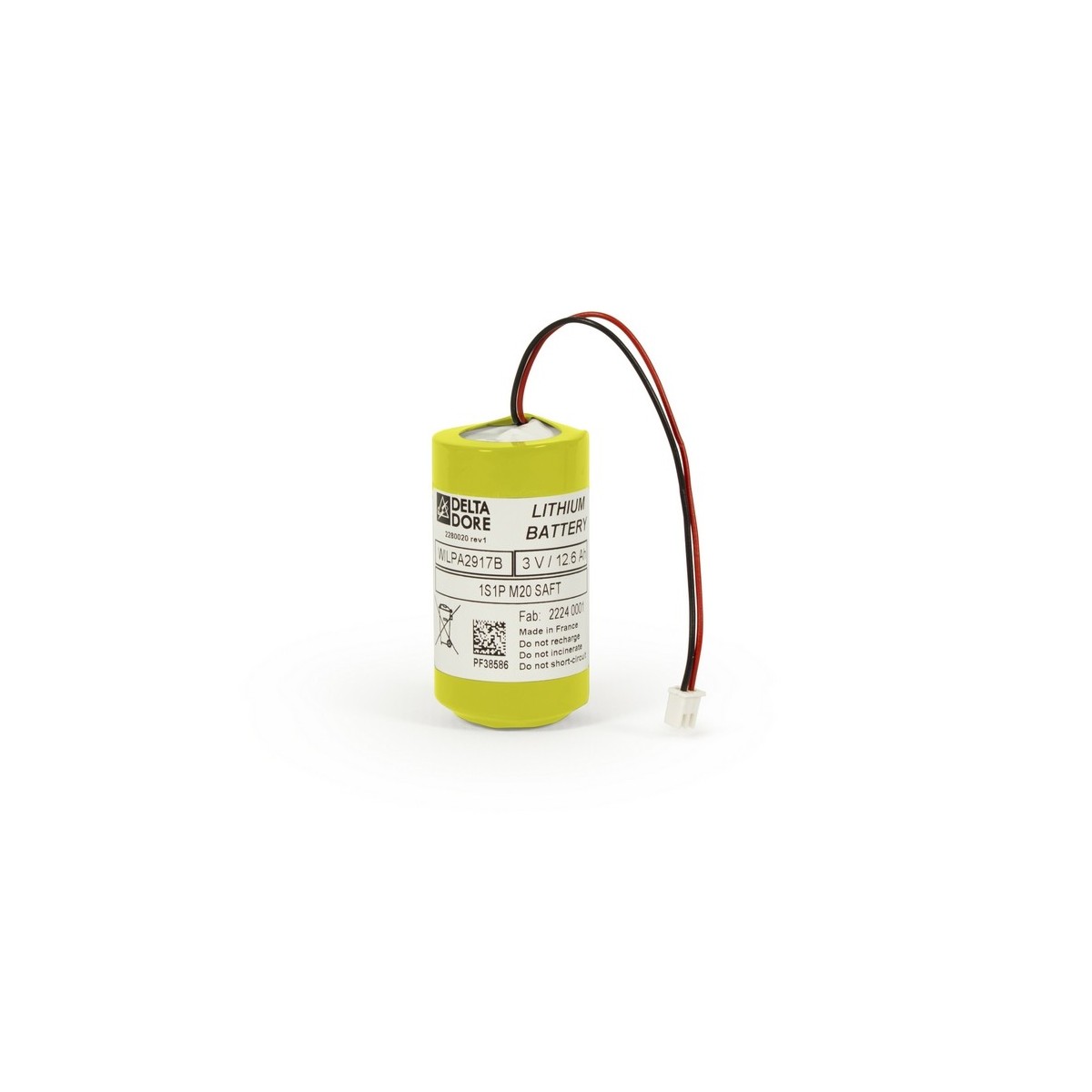 BAT SEF2 TYXAL+  | Batterie pour sirène extérieure-Delta Dore 6416238 