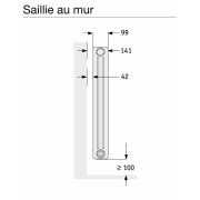 Radiateur Acova VUELTA - radiateur electrique horizontal TMC/GF - TMC-SR