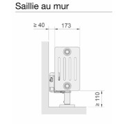 Radiateur électrique ACOVA - VUELTA Plinthe 1000W avec régulation - inertie fluide - TMC03-100-100/GF