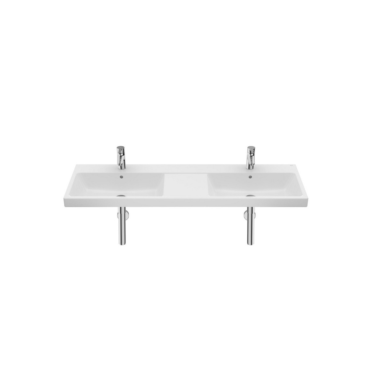 The gap lavabo mural double avec jeu de fixations 1400x460x60 - ROCA A3270MU000 