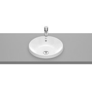 The gap round vasque à encastrer non percée avec trop plein ø39x4 cm - ROCA A3270Y3000 