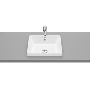 The gap square vasque à encastrer non percée avec trop plein 39x37x4 cm - ROCA A3270Y7000 