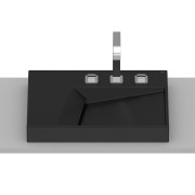 Geometric vasque à poser 600x420 mm noir mat - ROCA A32727608B 