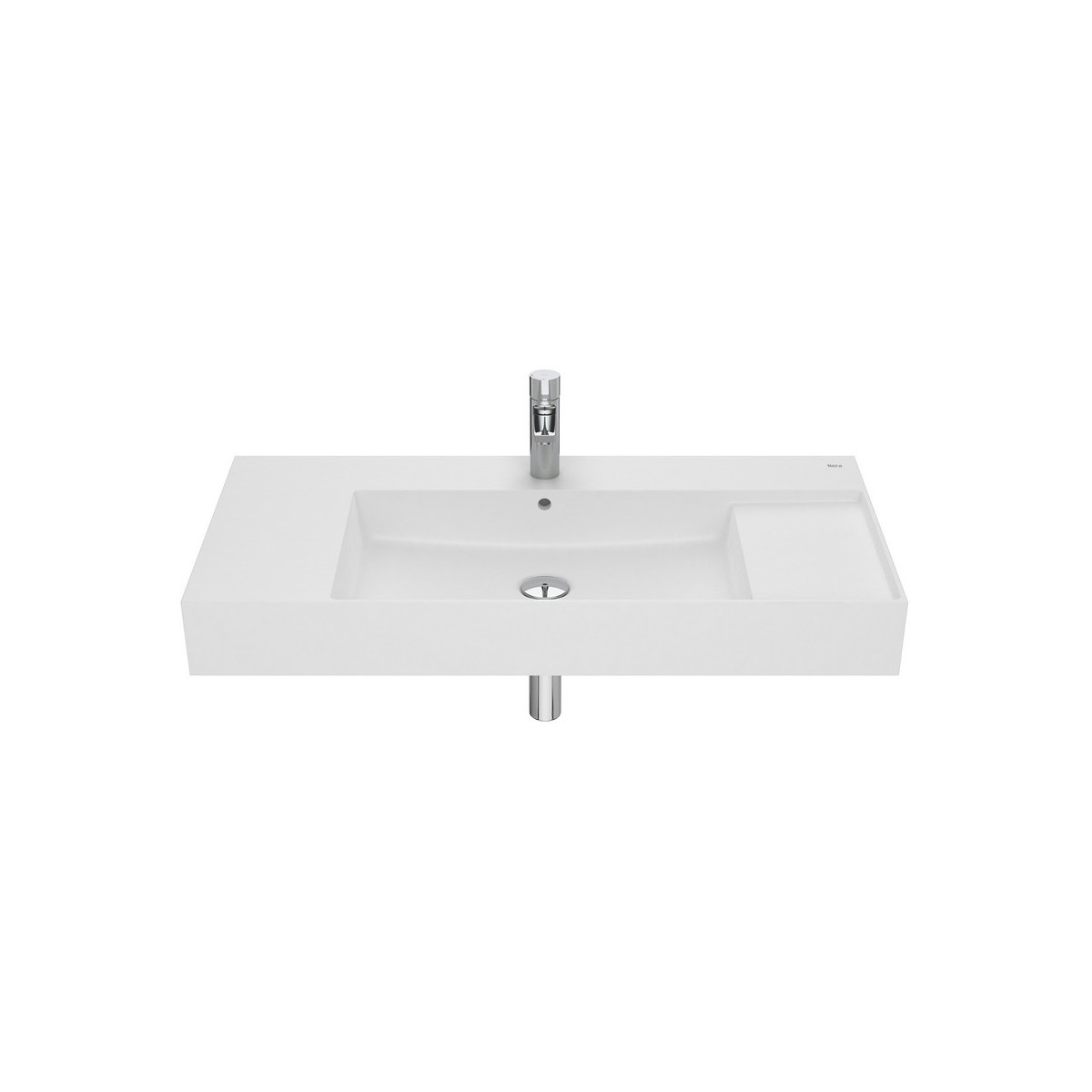 Inspira square lavabo unik 1000x490 blanc mat - ROCA A32752A620 