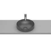 Inspira round vasque semi-encastrée en fineceramic sans trop-plein 37x37 onyx - ROCA A32752R640 