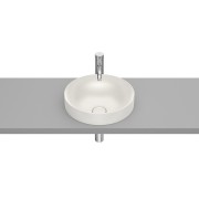 Inspira round vasque semi-encastrée en fineceramic sans trop-plein 37x37 beige - ROCA A32752R650 