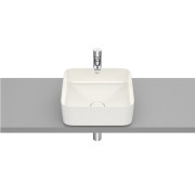 Inspira square vasque à poser en fineceramic sans trop-plein 37x37 beige - ROCA A327532650 