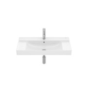 Ona lavabo mural centré avec jeu de fixations 800x460 h 80 blanc brillant - ROCA A32768H000 
