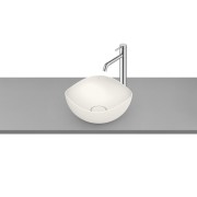 Ohtake vasque à poser en fineceramic sans trop plein ø375 x175 mm blanc beige - ROCA A327A15650 