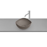 Ohtake vasque à poser en fineceramic sans trop plein ø375 x175 mm blanc café - ROCA A327A15660 