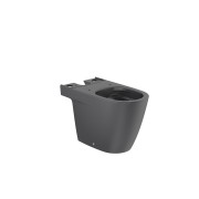 Ona cuvette au sol sans bride à évacuation duale 675mm noir mat - ROCA A342687080 