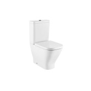 The gap square cuvette compacte duale sans bride 600 mm fixations murales. blanc - ROCA A34273A000 