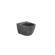 Ona cuvette susp compact sans bride fixations cachées 480 mm noir mat - ROCA A346688080 
