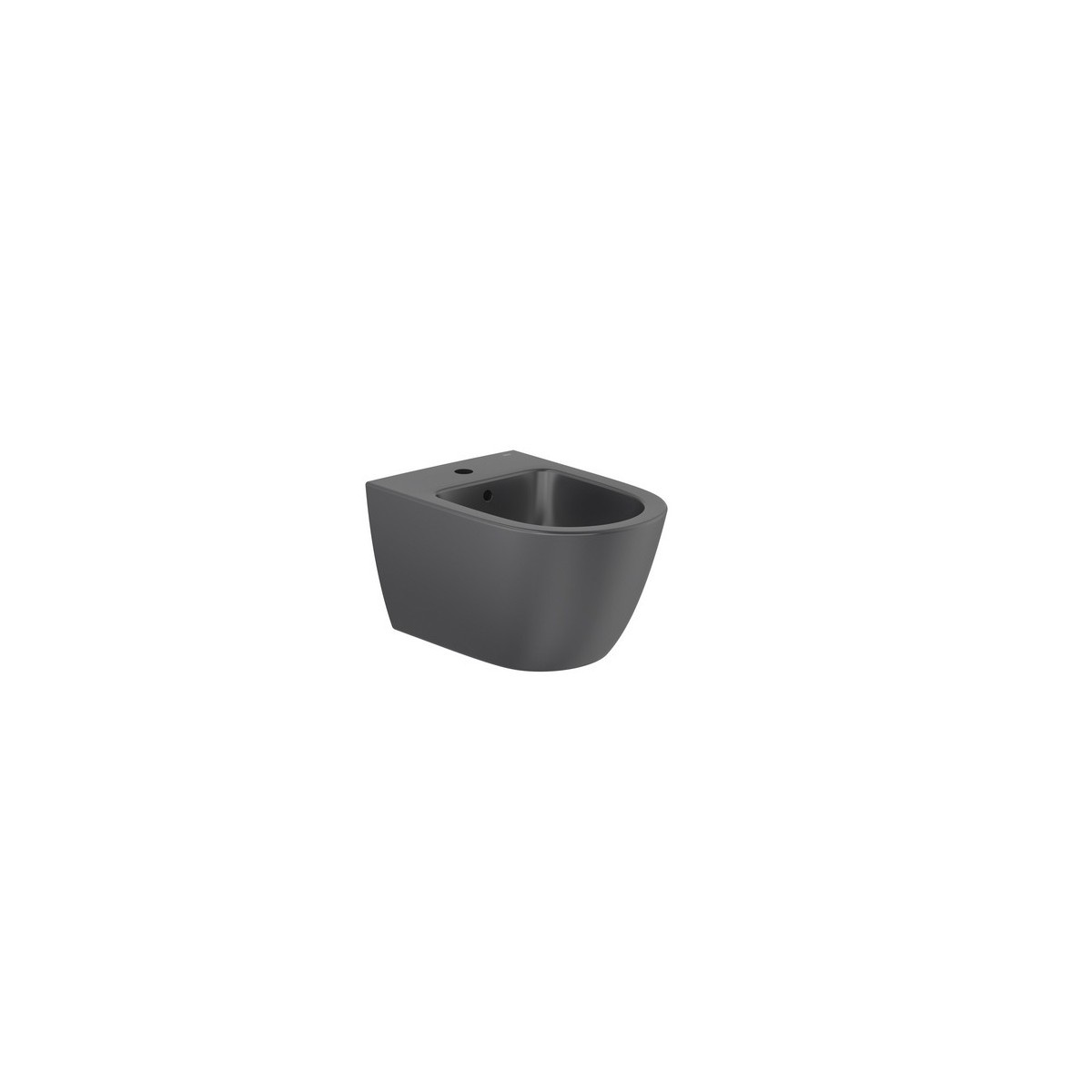 Ona bidet suspendu avec fixations cachées 540 mm noir mat - ROCA A357685080 
