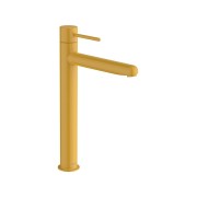Nu mitigeur lavabo "xl" corps lisse lavabo poignée fine jaune miel - ROCA A5A343FP10 