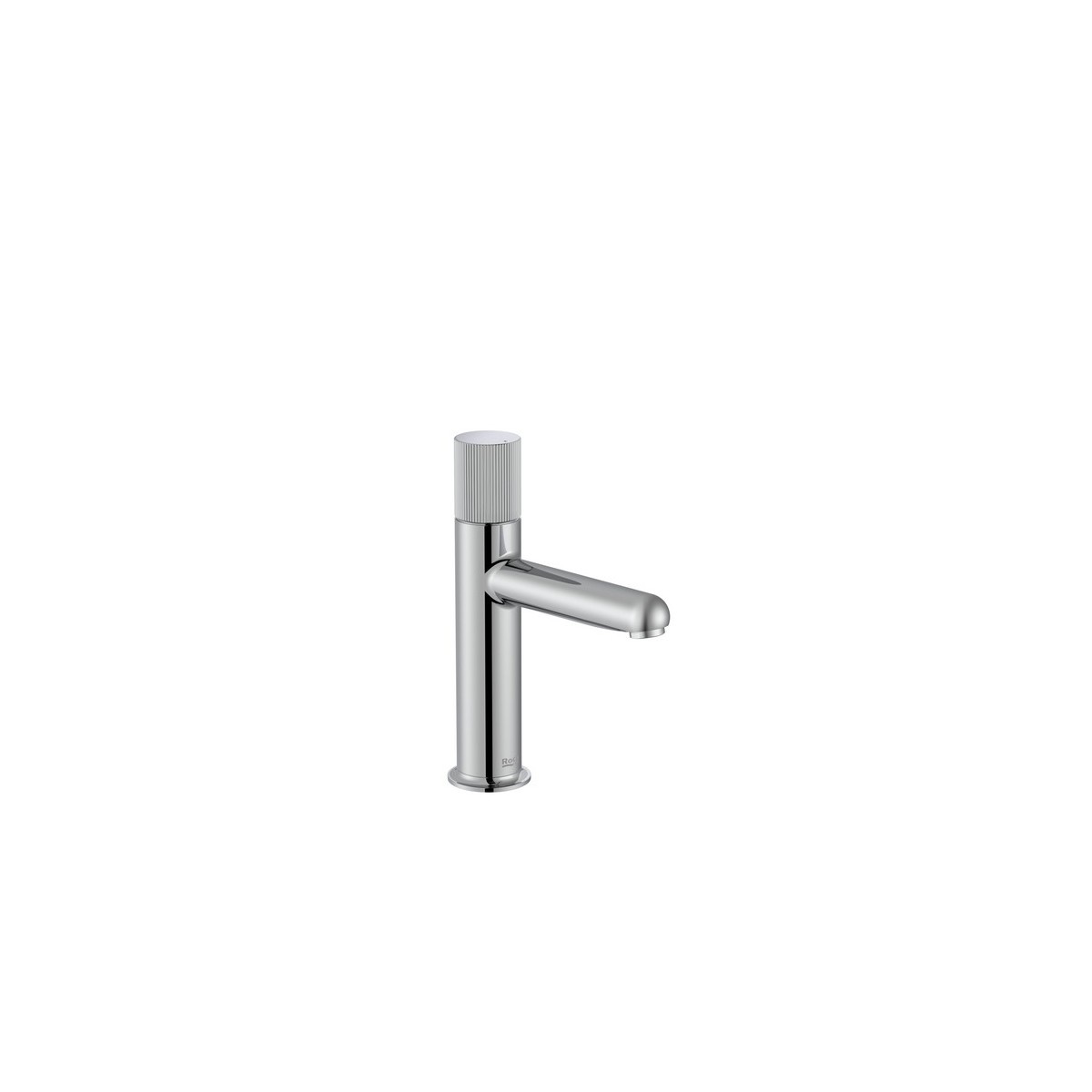 Nu mitigeur lavabo "s" corps lisse poignée cannelée chromé - ROCA A5A3B3FC00 