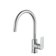 Cala mitigeur évier monotrou à bec tube mobile ouverture sur l'eau froide - ROCA A5A846EC00 