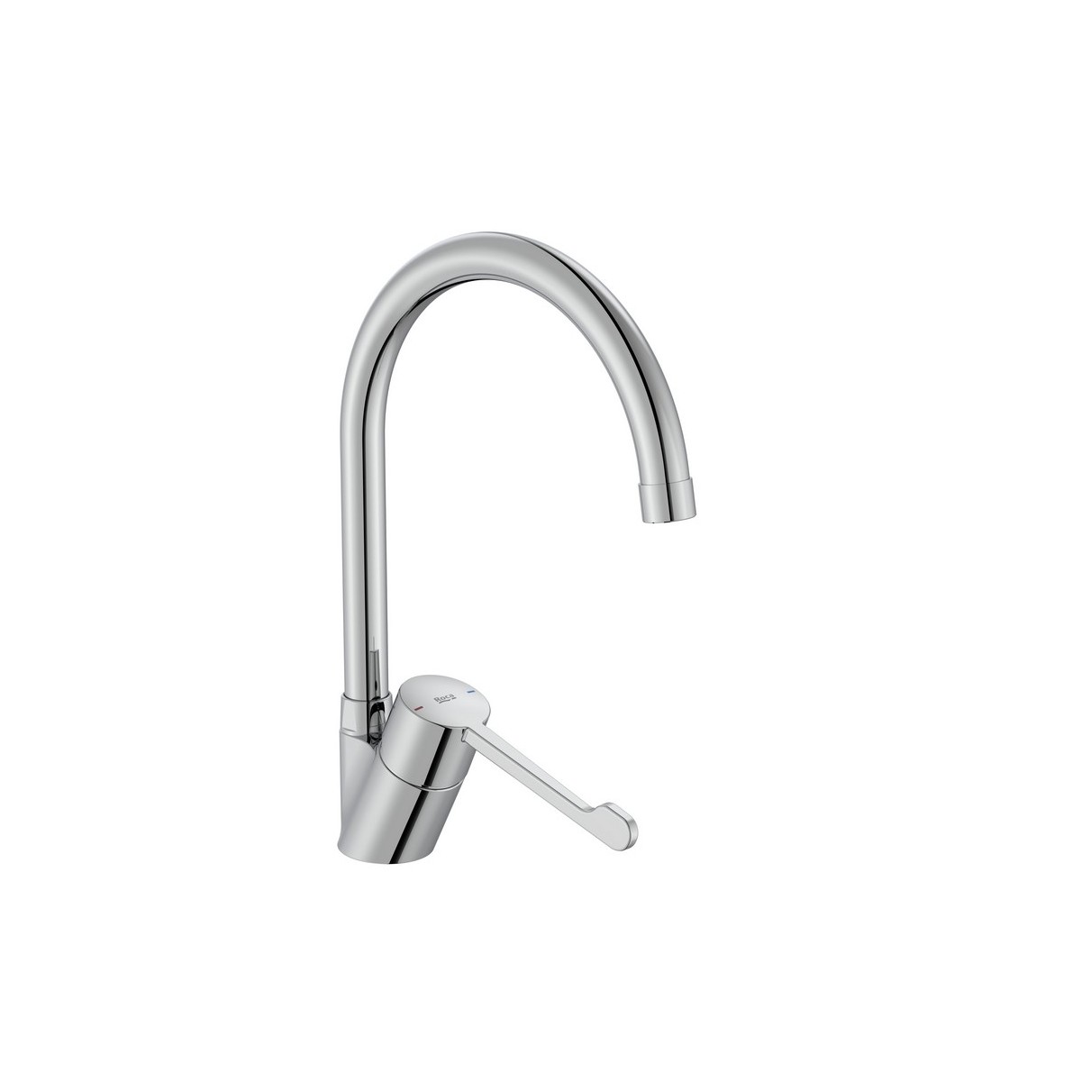 Victoria pro mitigeur évier bec tube haut mobile poignée gérontologique chromé - ROCA A5A8E5GC00 