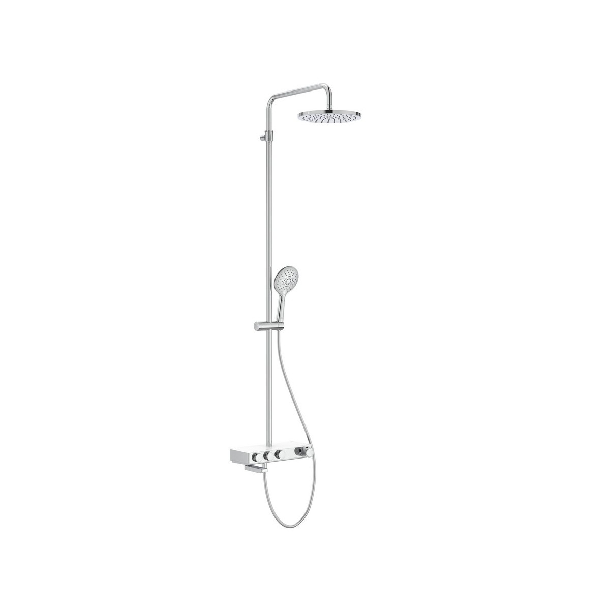 Index-t switch colonne bain-douche 3 voies chromé - ROCA A5A9H09C00 