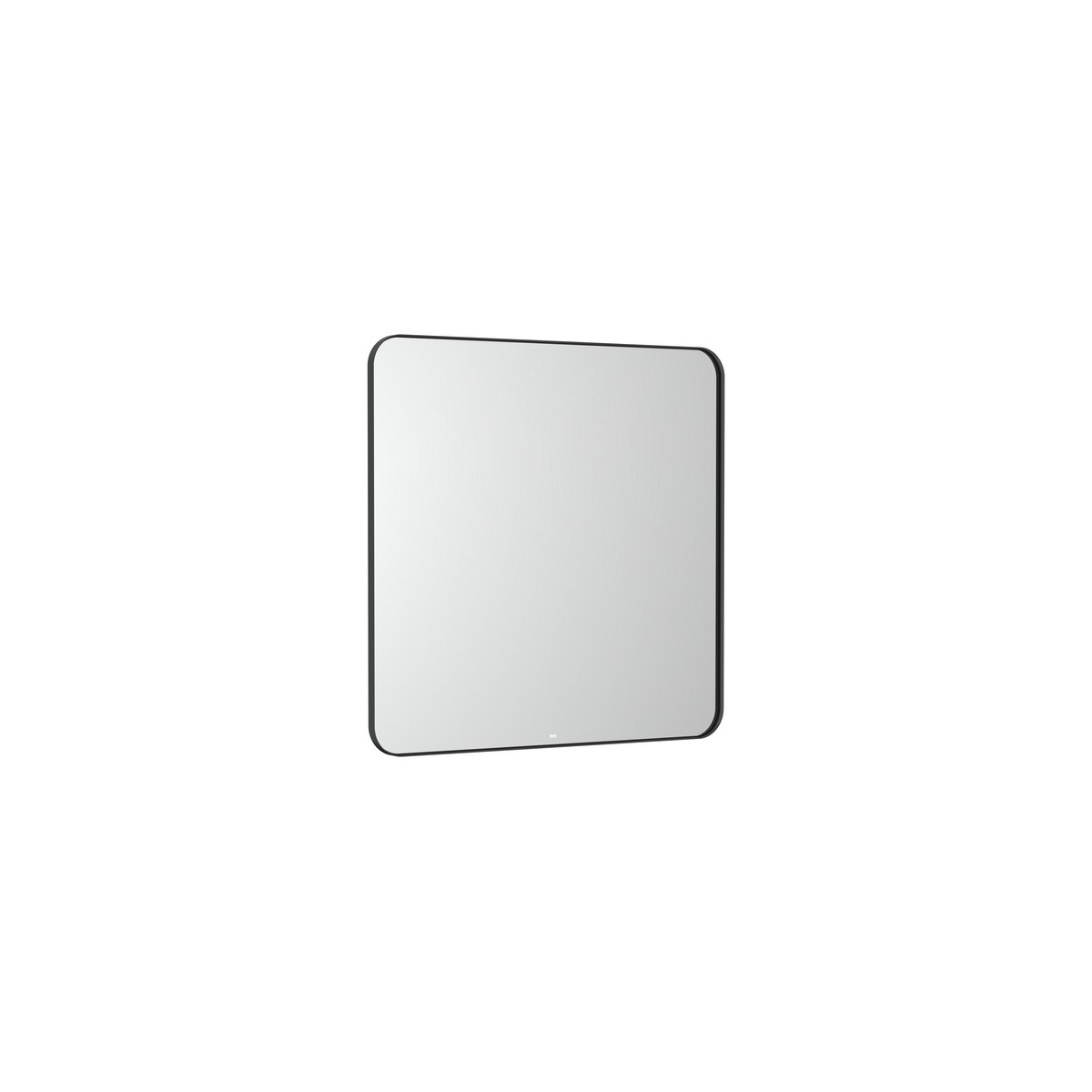 Luna miroir carré avec cadre noir et éclairage d’ambiance led 800 x 800 mm - ROCA A812422000 