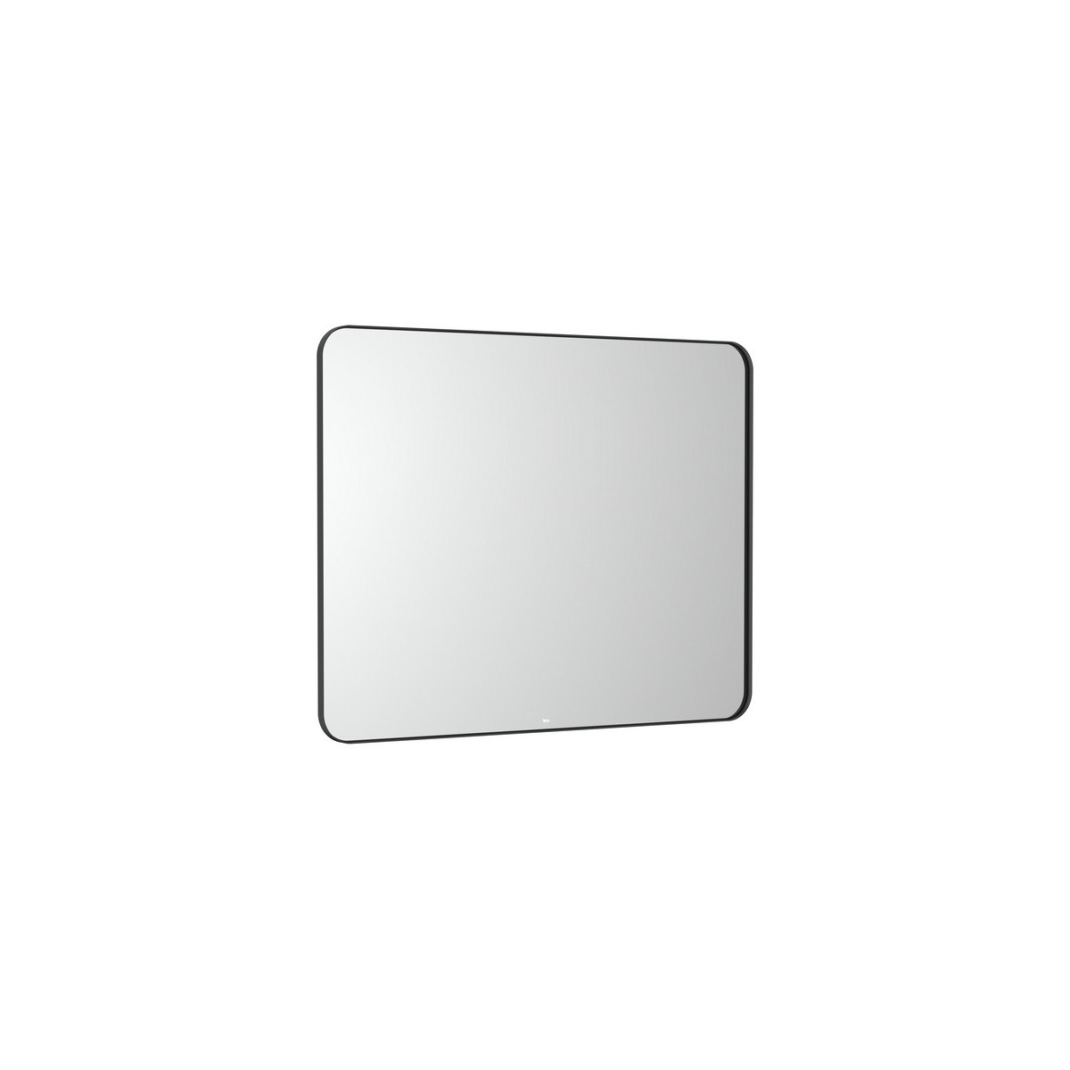 Luna miroir rectangulaire avec cadre noir et éclairage d’ambiance led 1000 x 800 - ROCA A812423000 