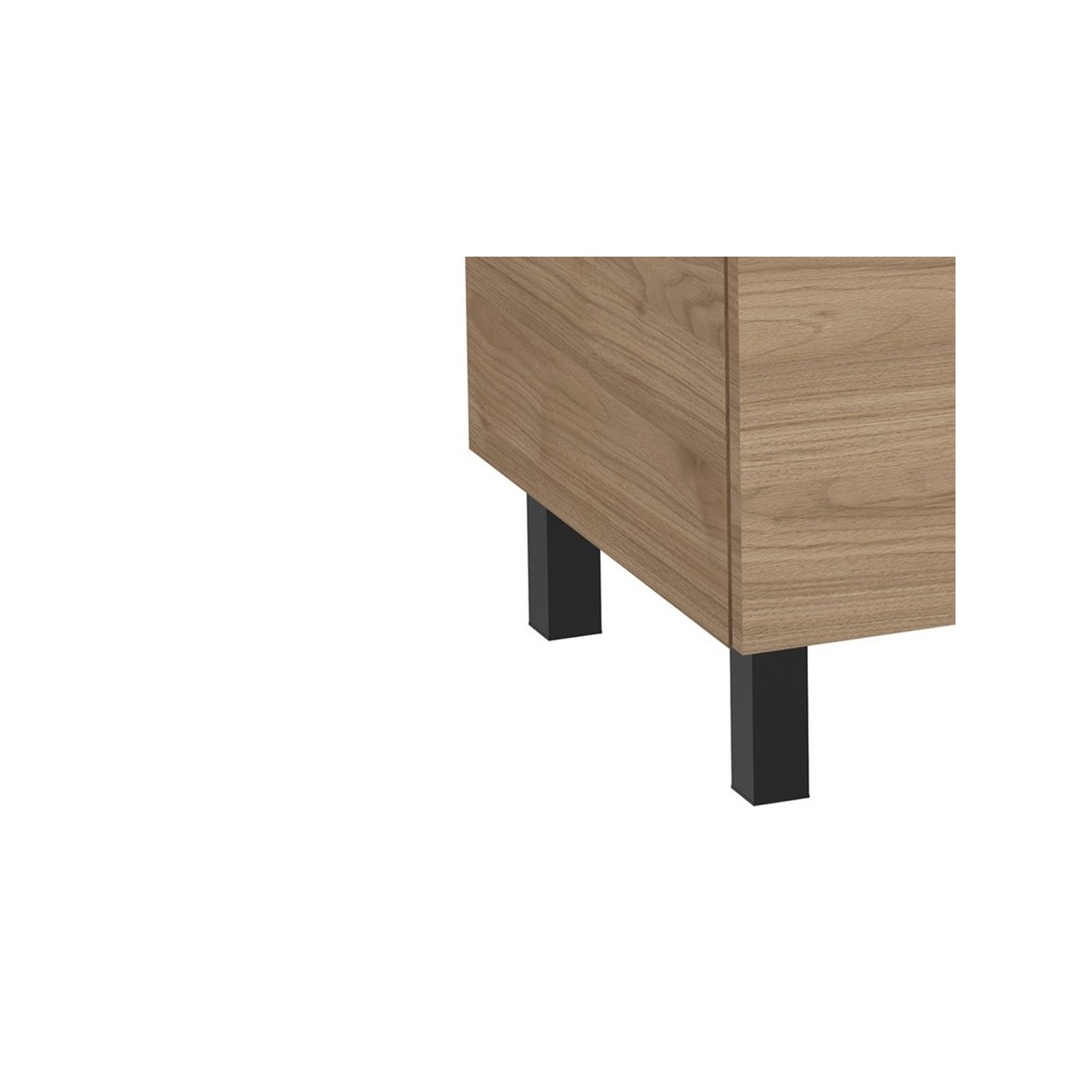 Jeu de 2 pieds h. 110 mm noir mat - ROCA A816827485 