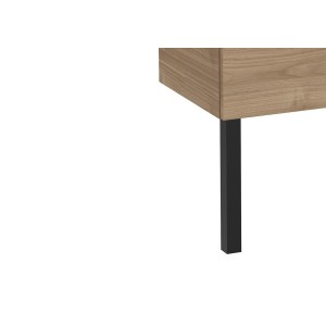 Jeu de 2 pieds h. 275 mm noir mat - ROCA A816829485 