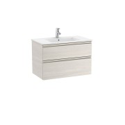 The gap unik meuble 2 tiroirs + lavabo slim 2 trou 800mm frêne nordic - ROCA A851478434 