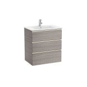 The gap unik meuble 3 tiroirs + lavabo slim 700mm city oak - ROCA A851485402 