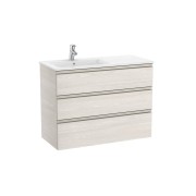 The gap unik meuble 3 tiroirs + lavabo slim gauche 1000mm frêne nordic - ROCA A851491434 