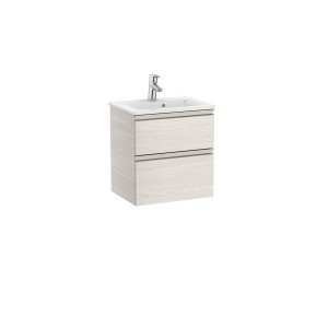 The gap unik meuble 2 tiroirs + lavabo slim 500mm frêne nordic - ROCA A851494434 